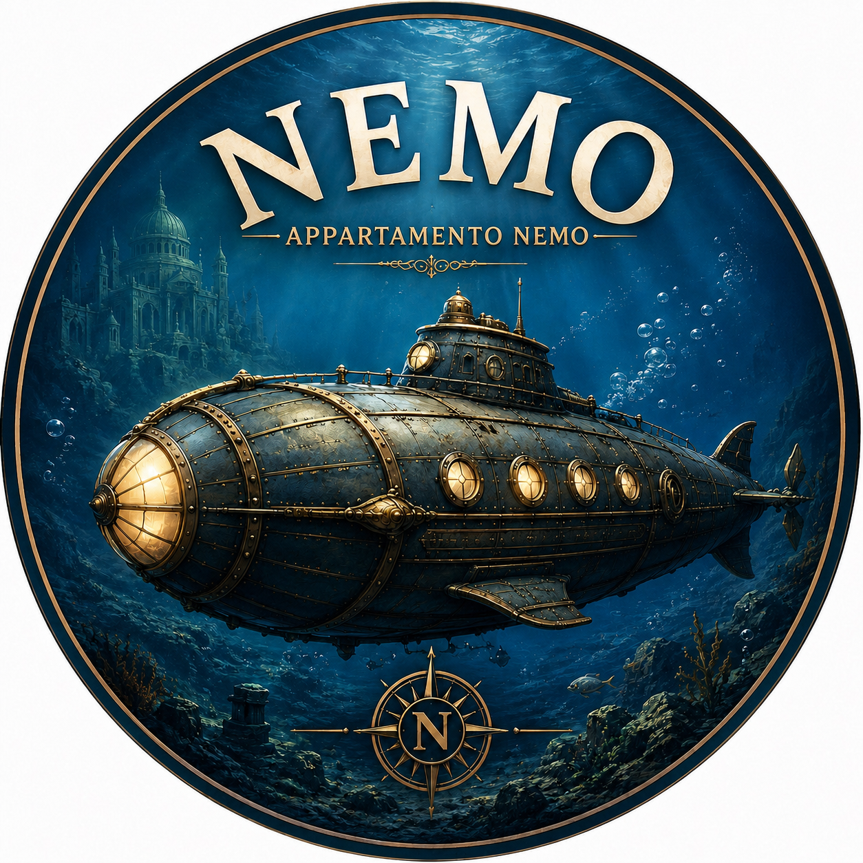 Appartamento Nemo underwater submarine artwork