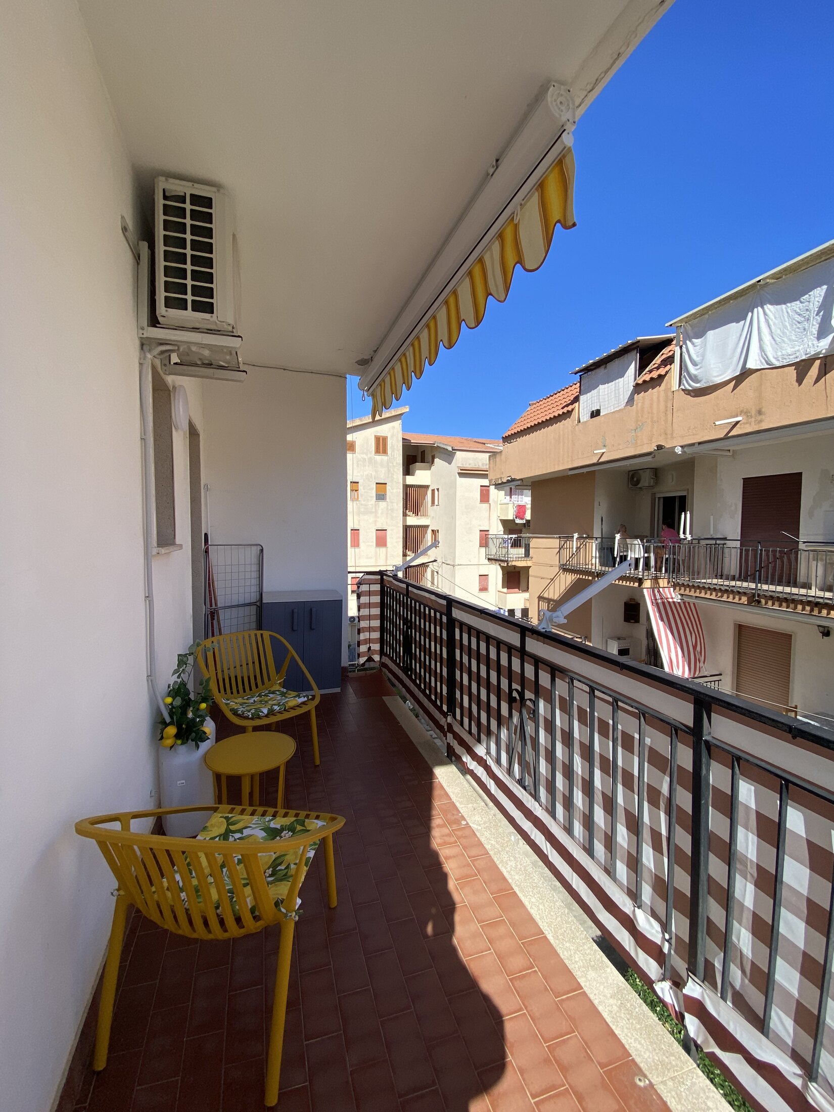 Balcony view across the neighbourhood